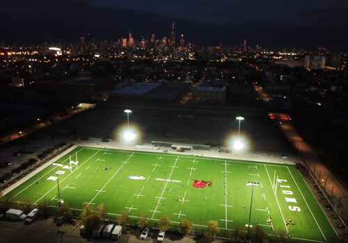 Field at night